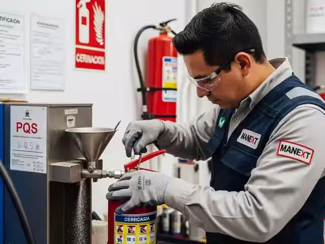 Recarga de Extintores PQS Polvo Químico Seco